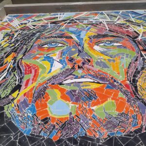 Painel Jesus Cristo em Mosaico