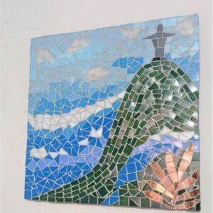Quadro Cristo Redentor em Mosaico