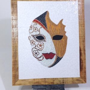 Quadro Máscara Veneziana em Mosaico