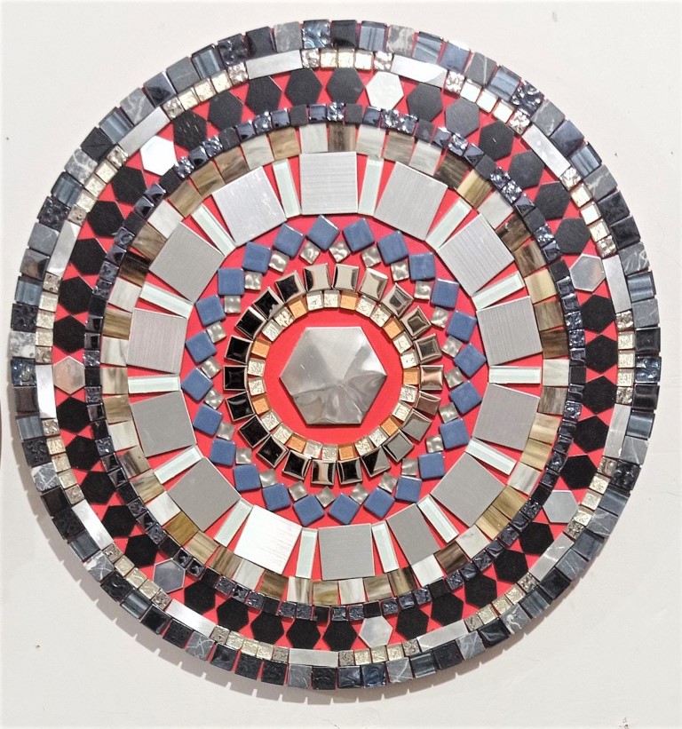 Mandala em Mosaico Espelhado