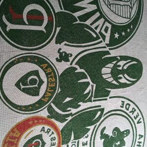 Mosaico Personalizado Logotipo Esportivo