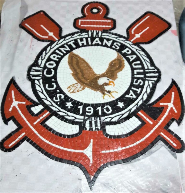 Mosaico Personalizado Símbolo Esportivo Corinthias