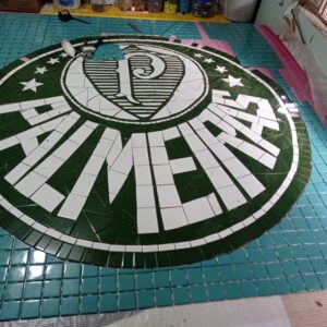 Mosaico Personalizado para Piscina do Palmeiras