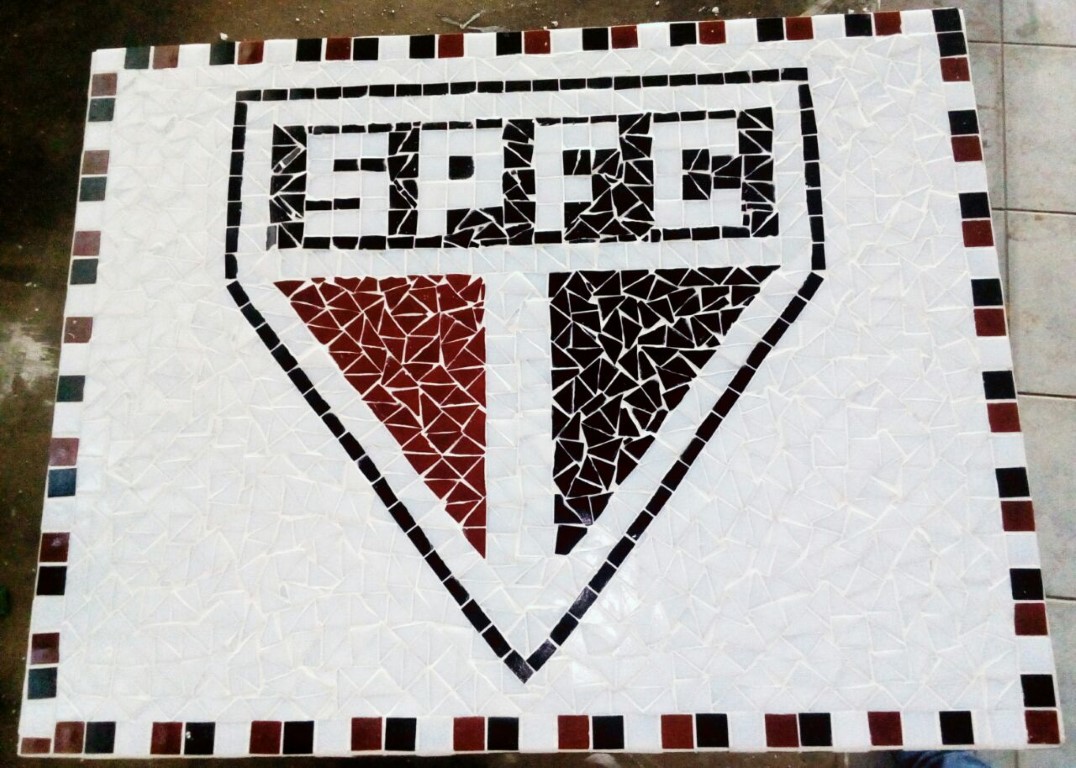 Mosaico Símbolo Esportivo Personalizado Sao Paulo