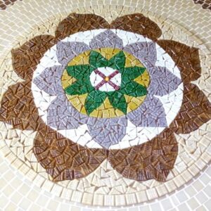 Mandala em Mosaico Tons Terrosos