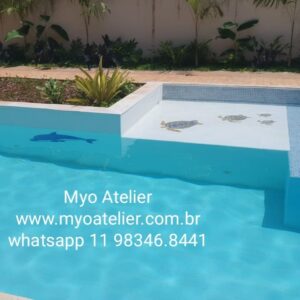 Mosaico para Piscina Animais Aquáticos