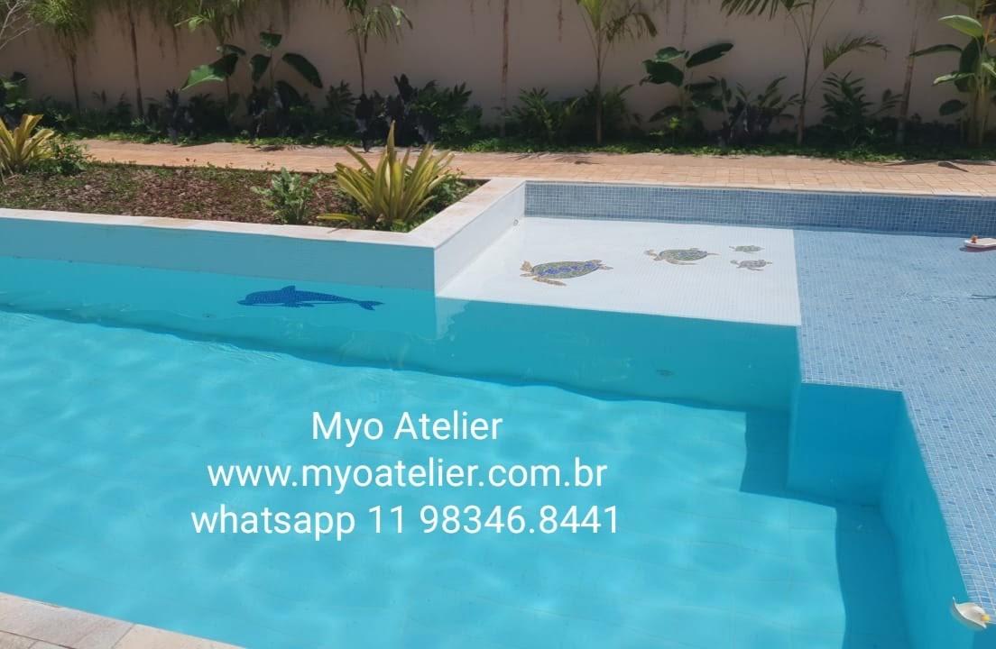 Mosaico para Piscina Animais Aquáticos