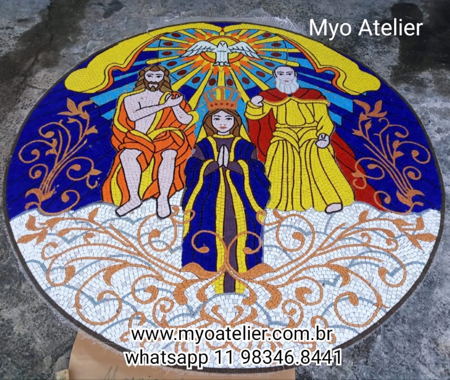 Mosaico Santíssima Trindade Artesanal