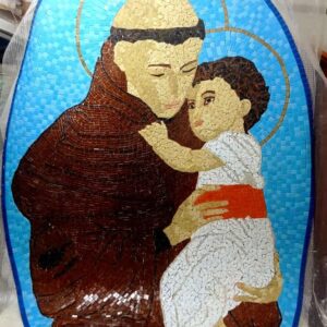 Mosaico Santo Antônio com Menino Jesus