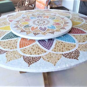 Mesa de Centro Marítima em Mosaico