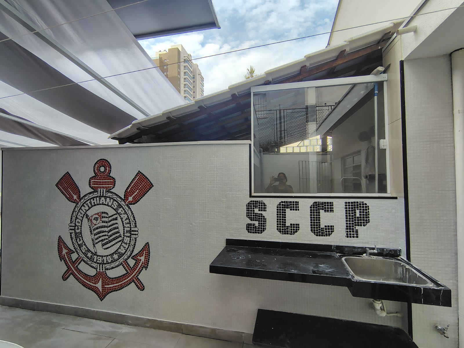 Escudo Corinthians em Mosaico