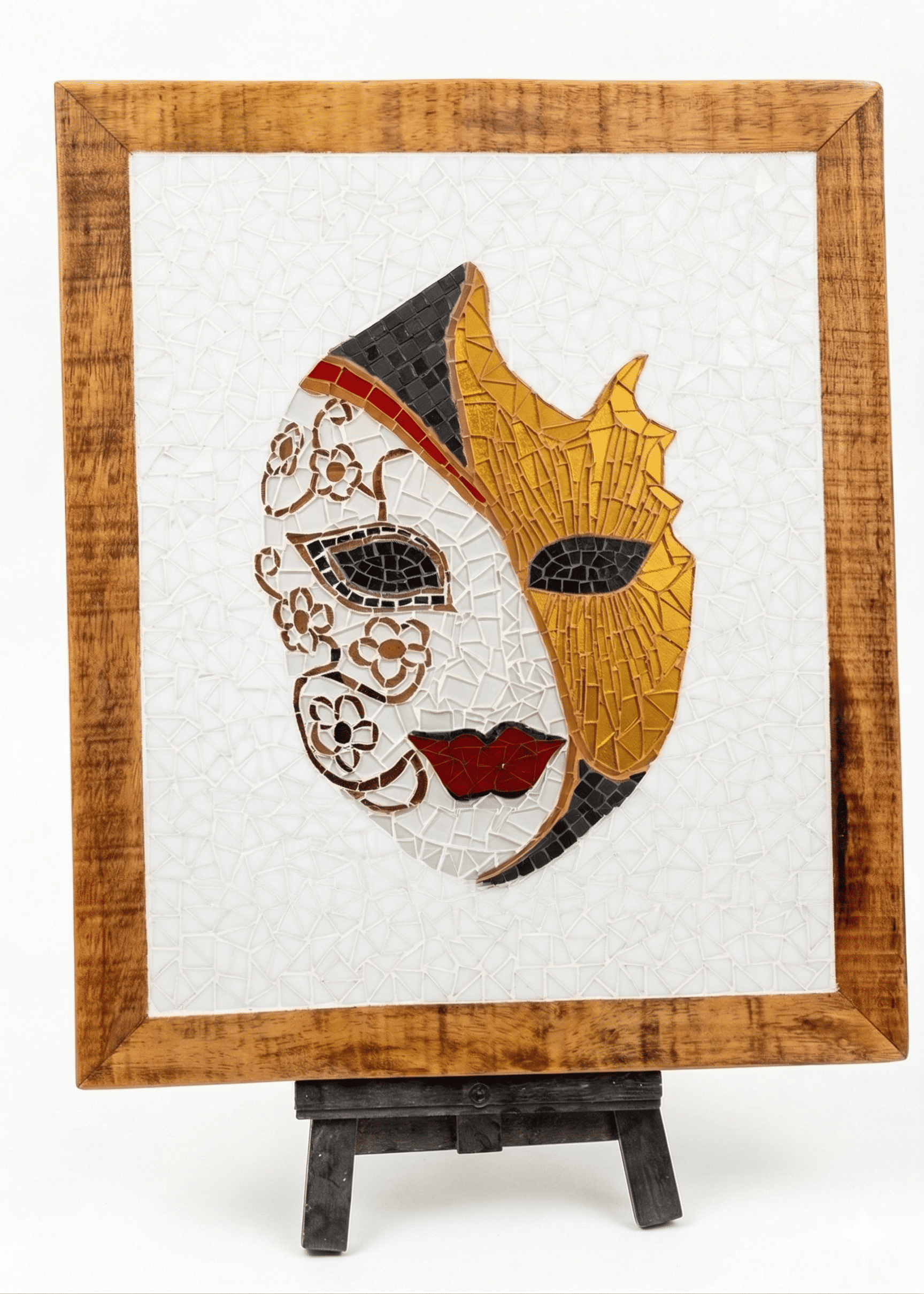 Quadro Máscara Veneziana em Mosaico