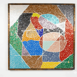 Quadro Abstrato Geométrico em Mosaico