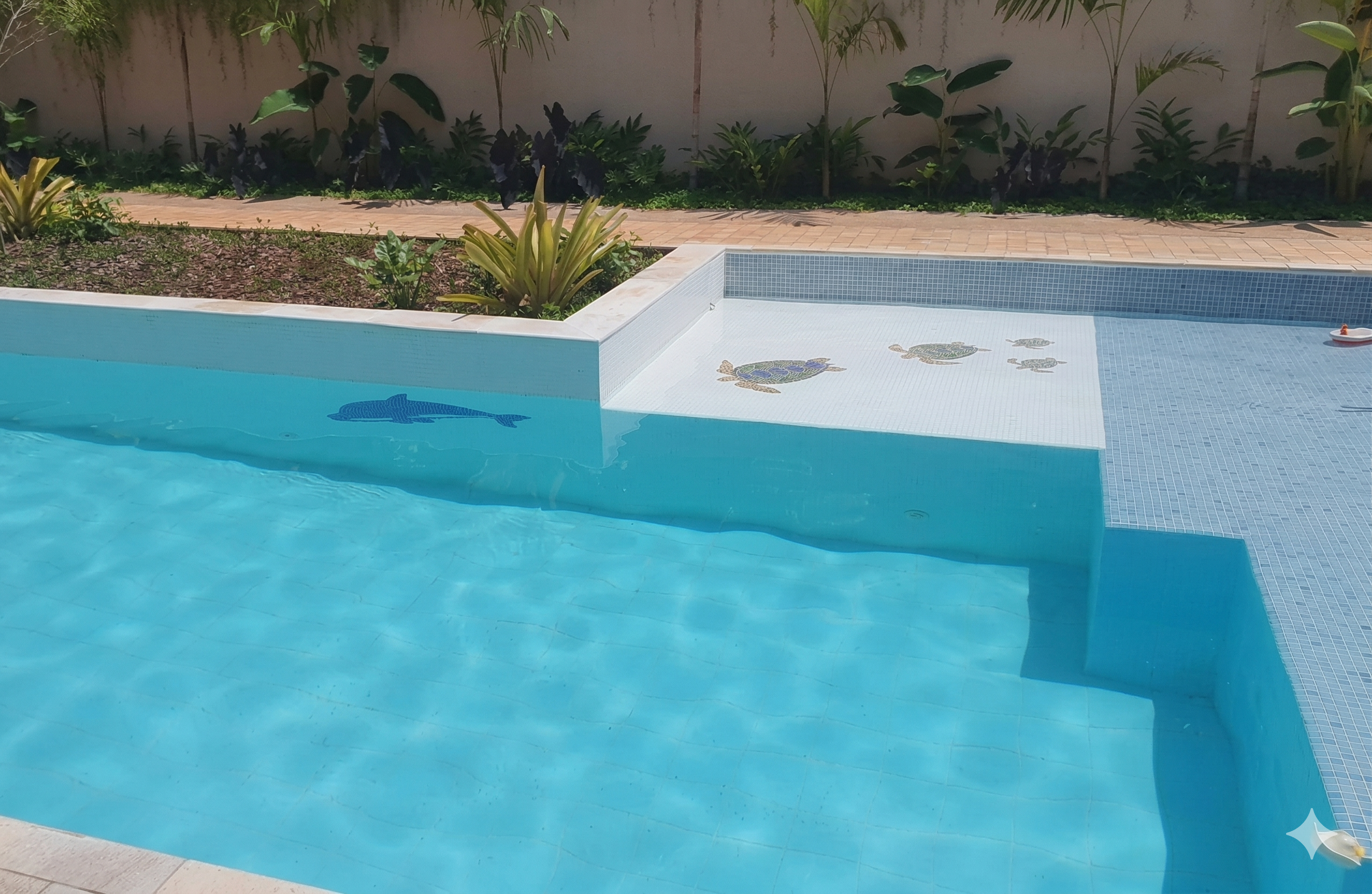 Mosaico para Piscina Animais Aquáticos