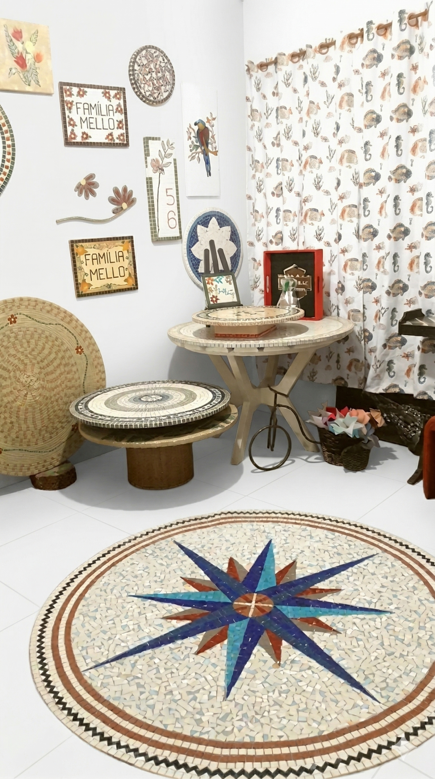 Mosaico Rosa dos Ventos