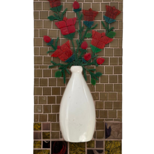 Quadro Mosaico (Vaso Branco)