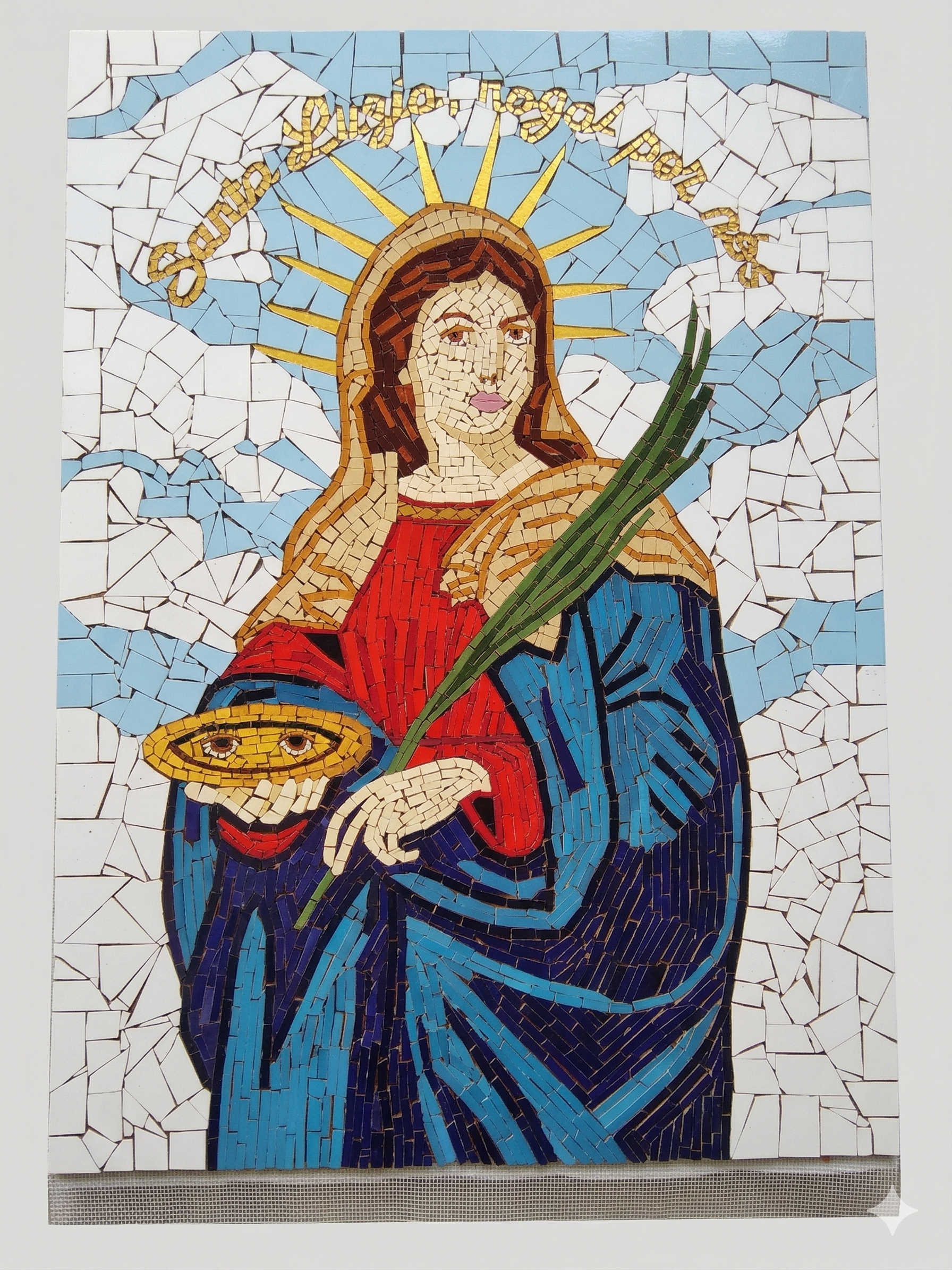 Painel Em Mosaico Santa Luzia