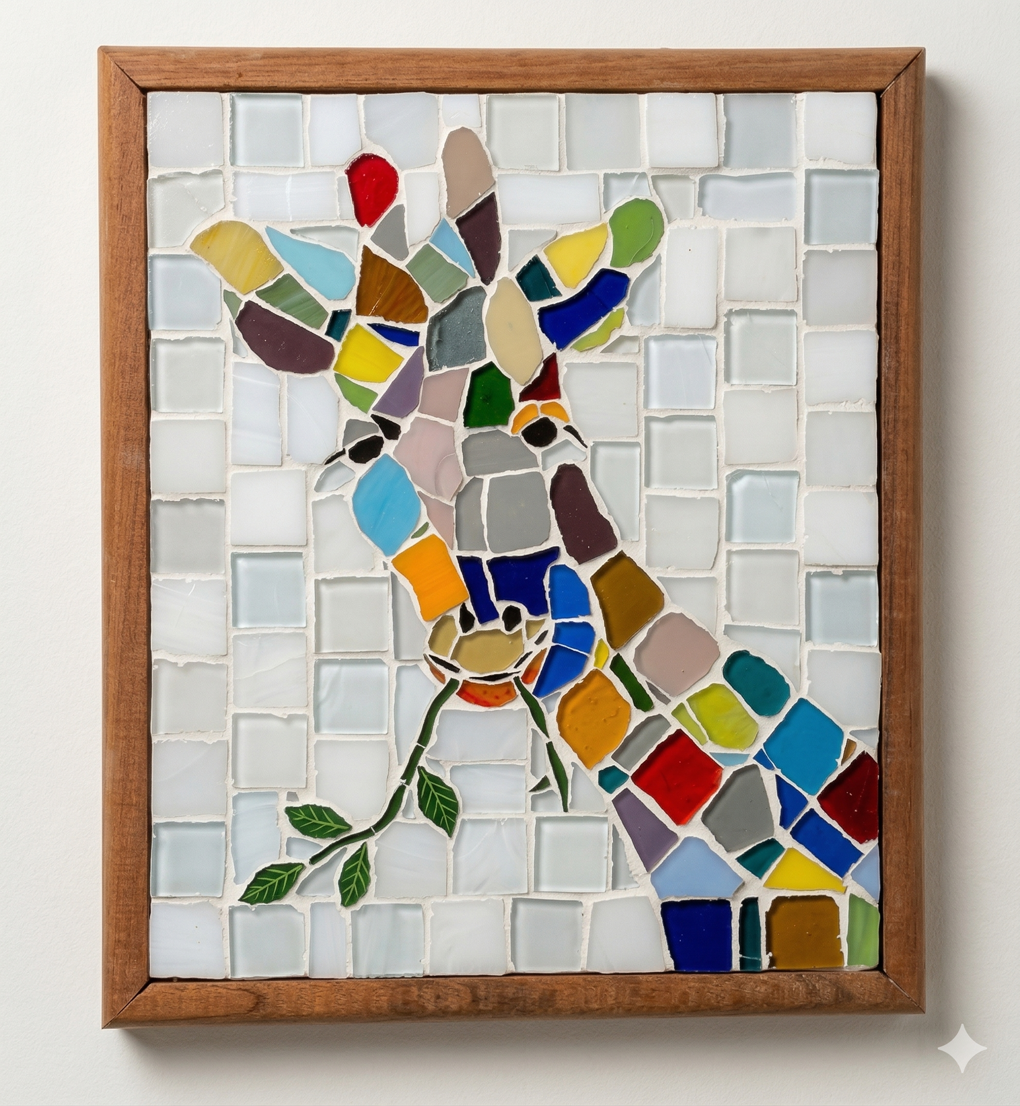 Quadro Mosaico Girafa