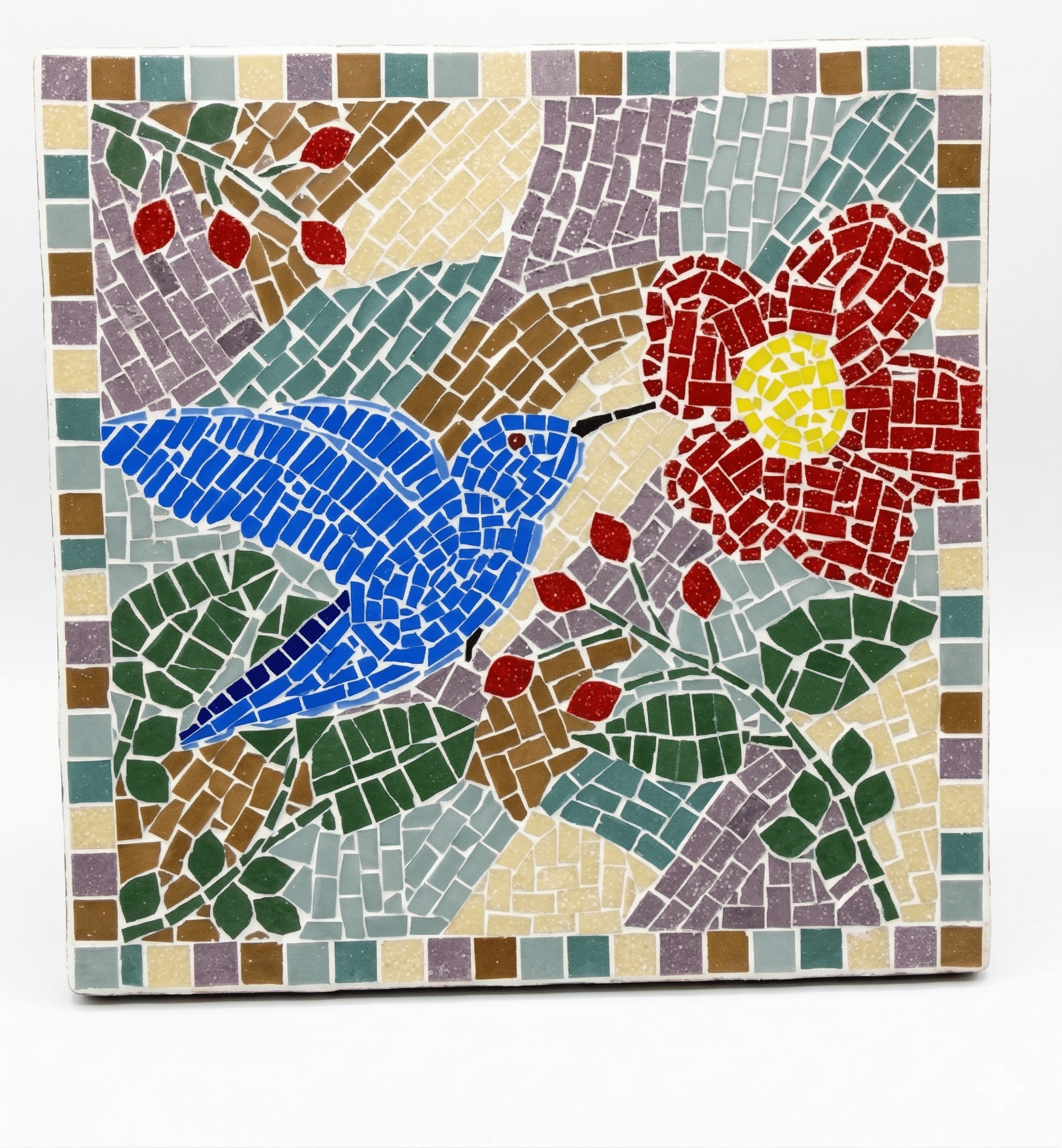 Quadro Floral em Mosaico