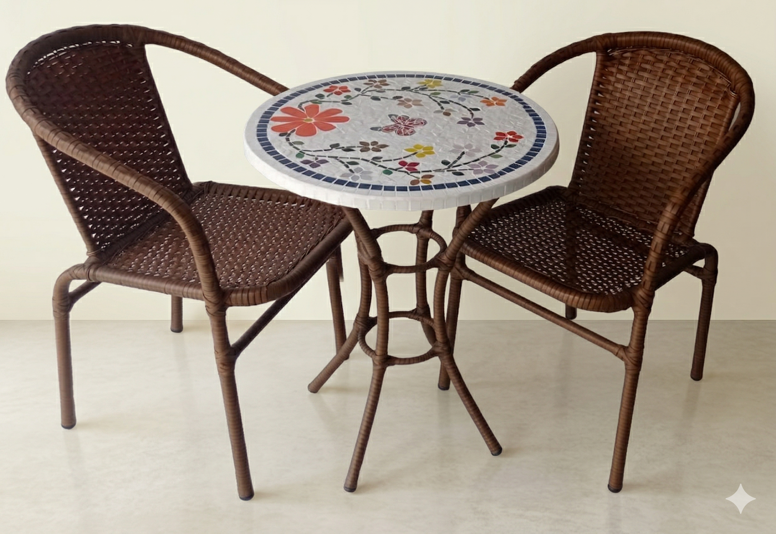 Conjunto de Mesa em Mosaico