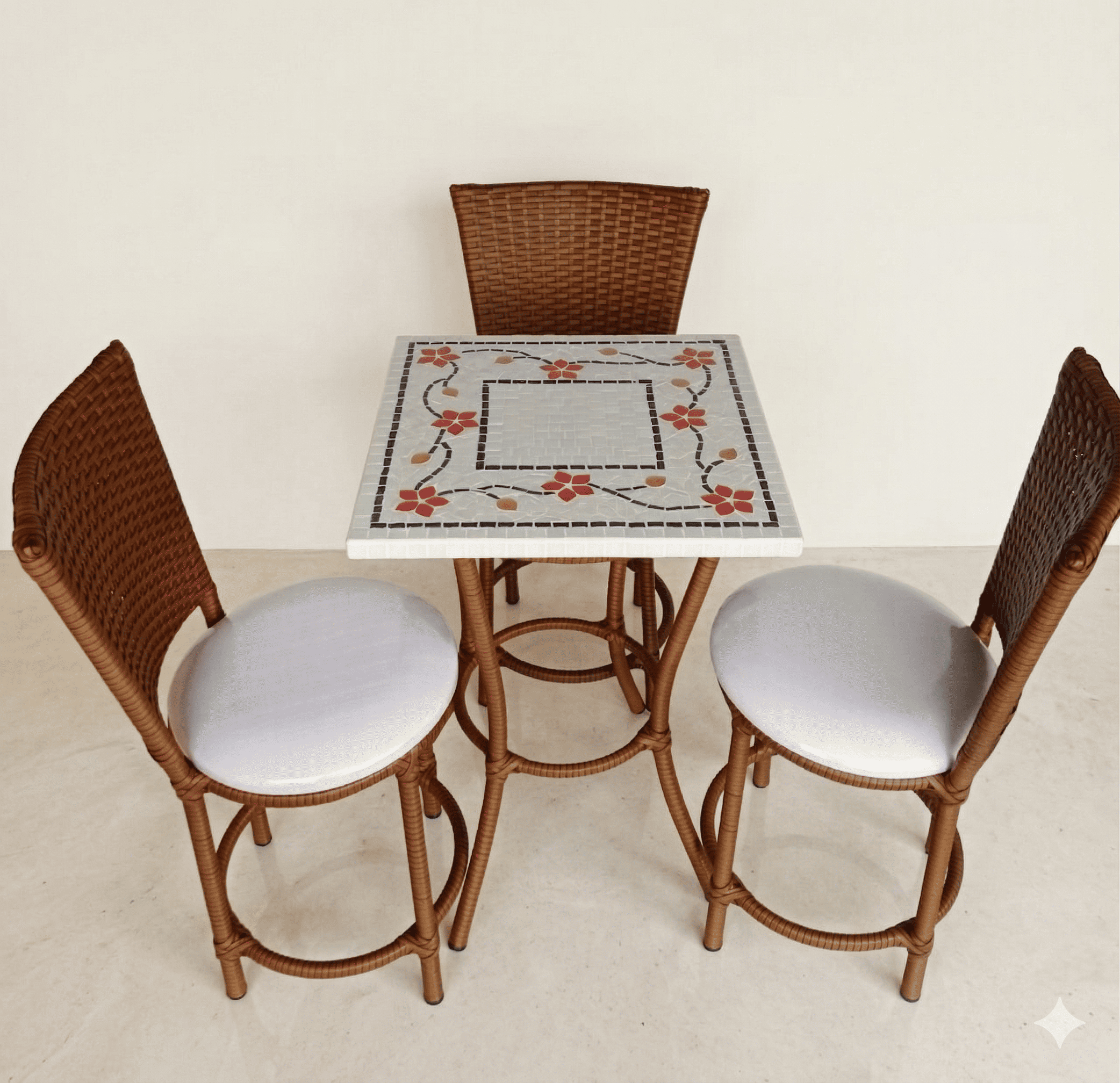 Conjunto de Mesa em Mosaico
