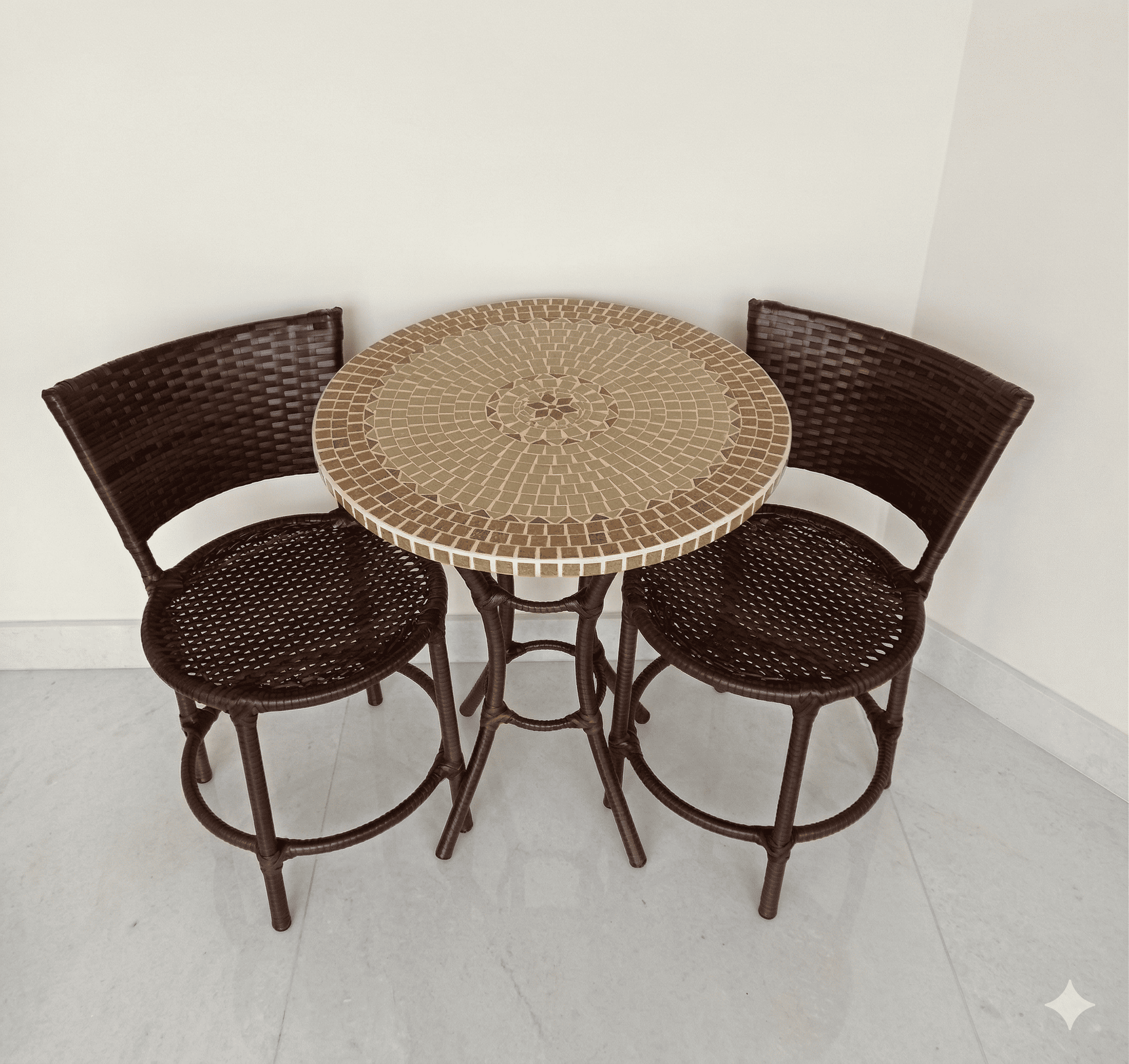 Conjunto de Mesa em Mosaico
