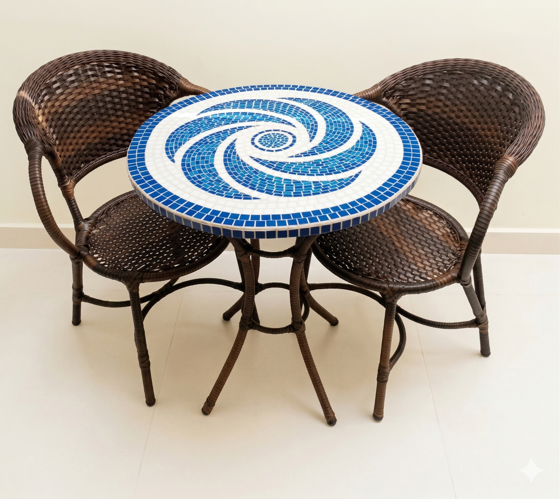 Conjunto de Mesa em Mosaico