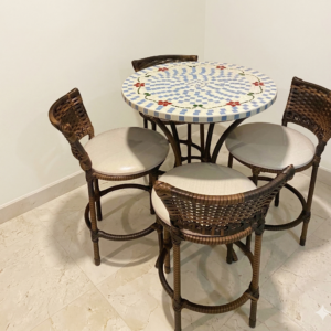 Conjunto de Mesa em Mosaico