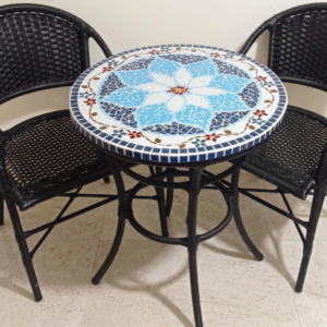 Conjunto de Mesa em Mosaico