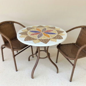 Conjunto de Mesa em Mosaico