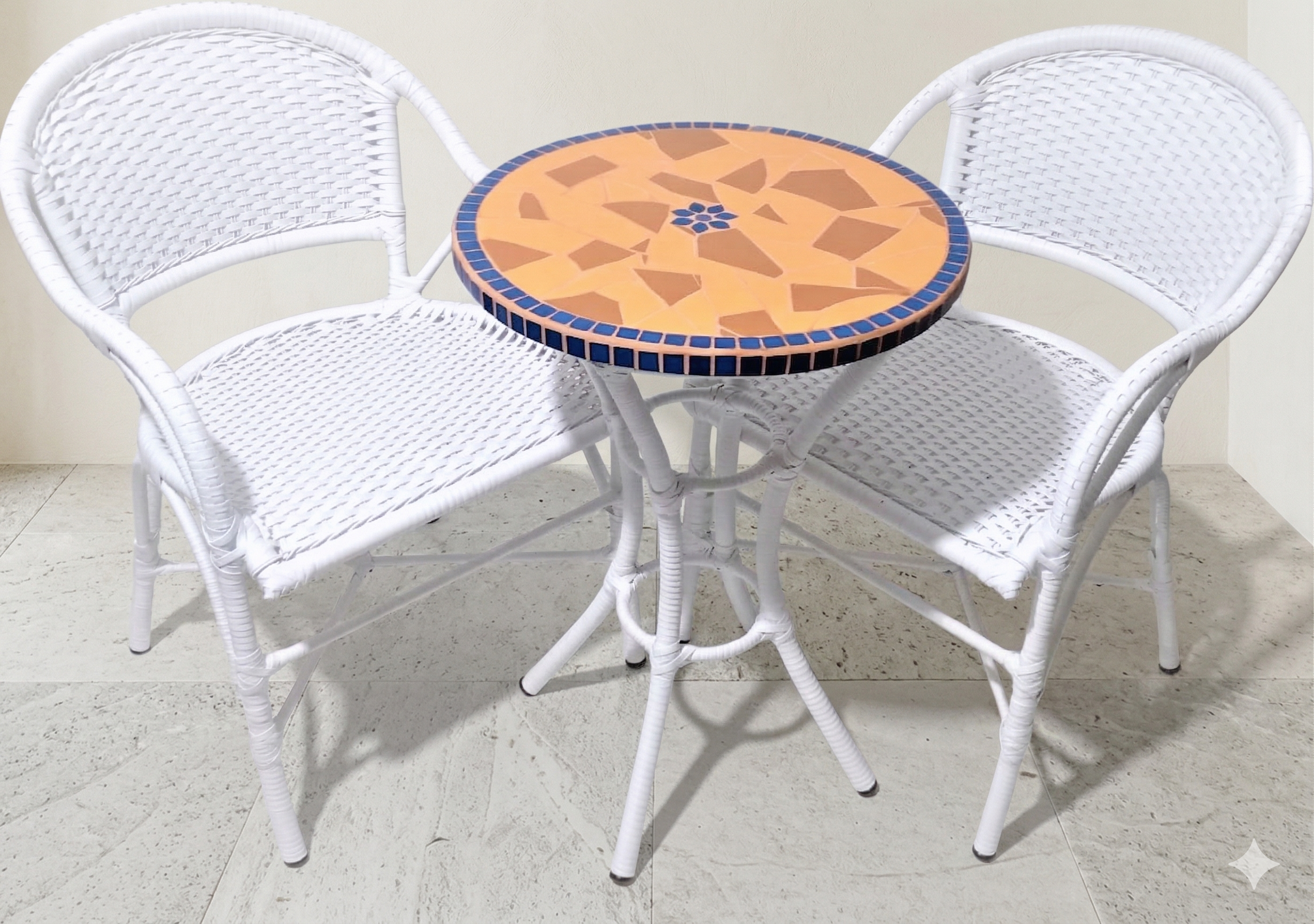 Conjunto de Mesa em Mosaico