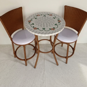 Conjunto de Mesa em Mosaico