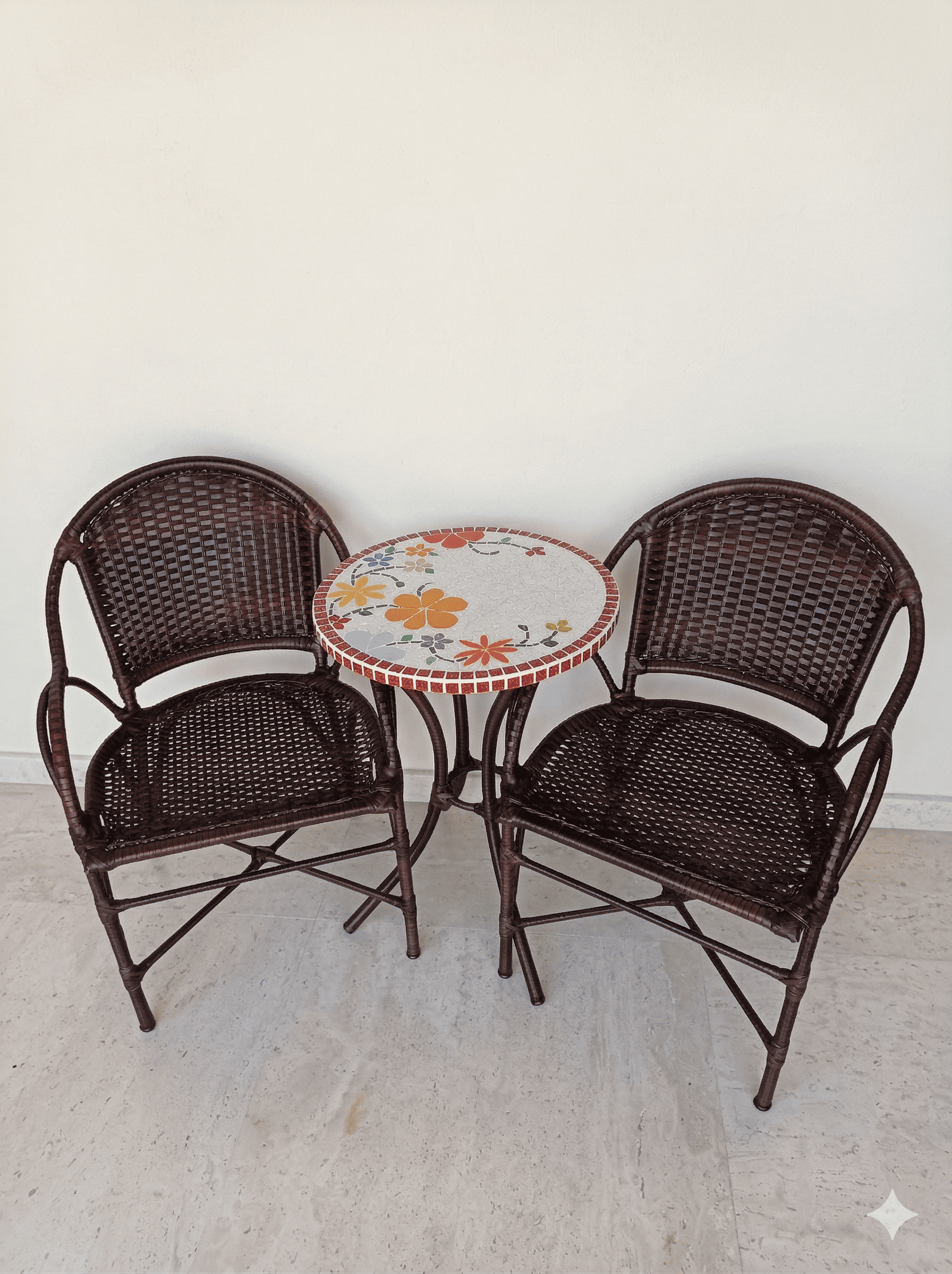 Conjunto de Mesa em Mosaico