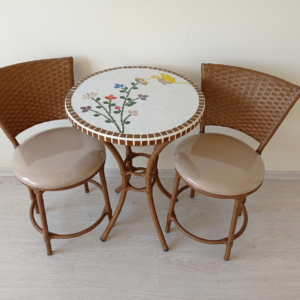 Conjunto de Mesa em Mosaico