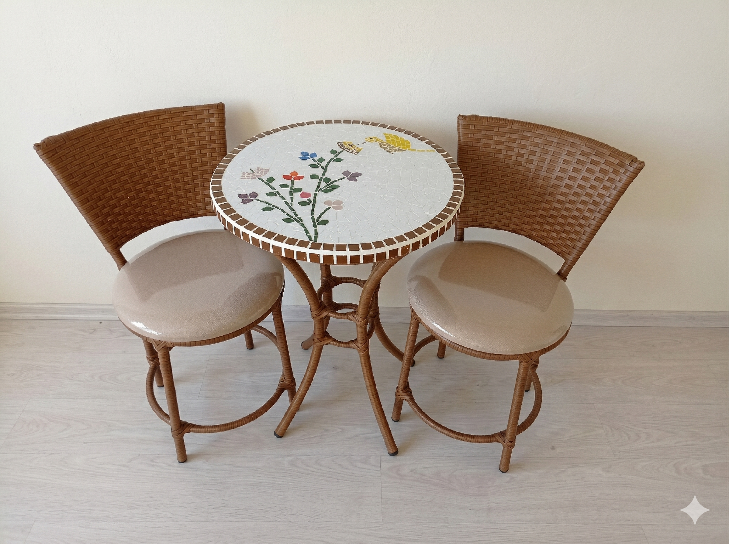 Conjunto de Mesa em Mosaico