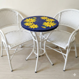 Conjunto de Mesa em Mosaico