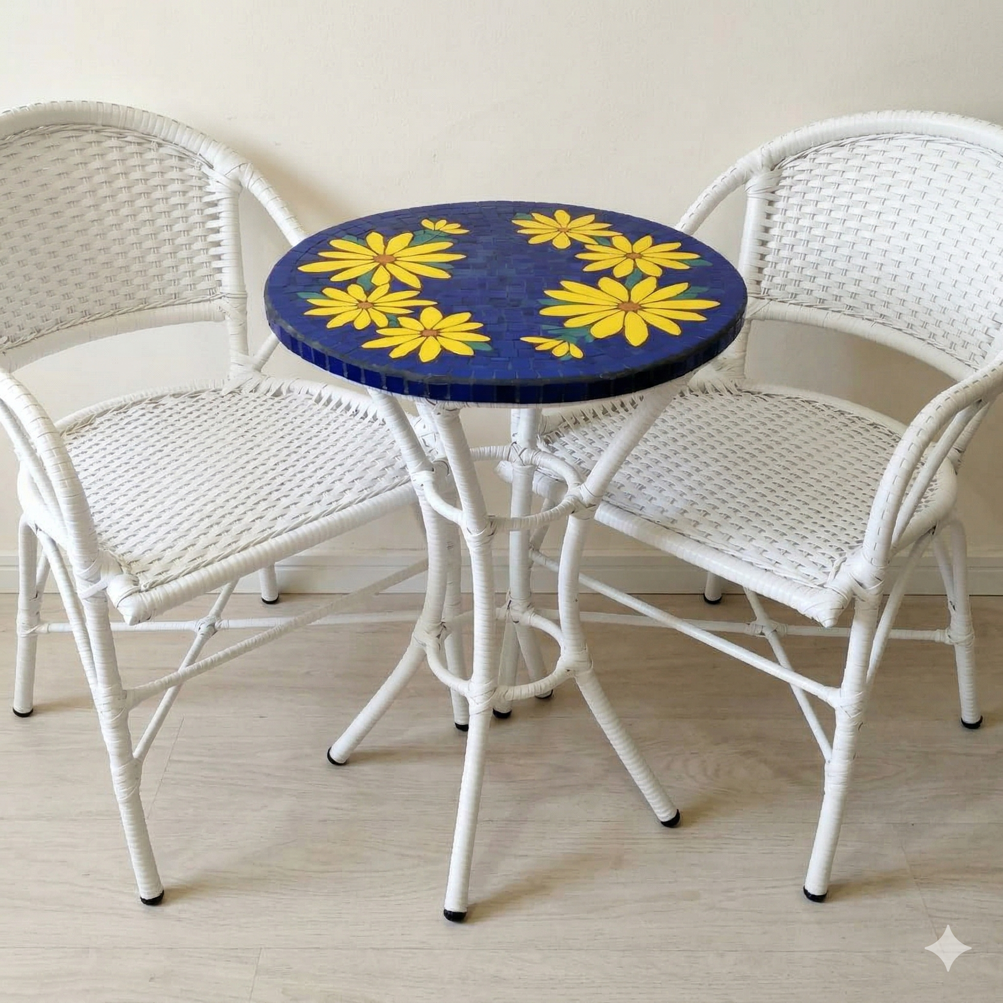 Conjunto de Mesa em Mosaico