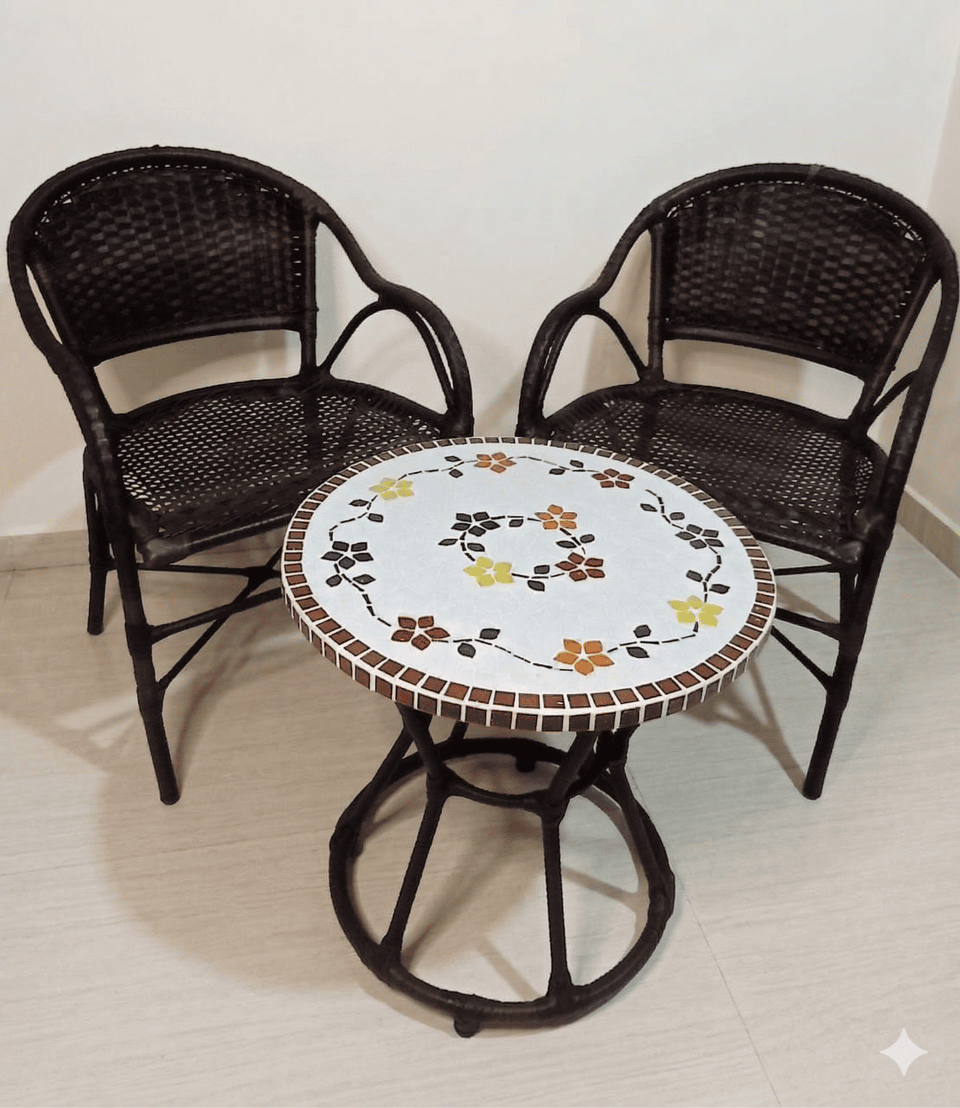 Conjunto de Mesa em Mosaico