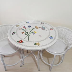Conjunto de Mesa em Mosaico