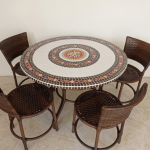 Conjunto de Mesa em Mosaico