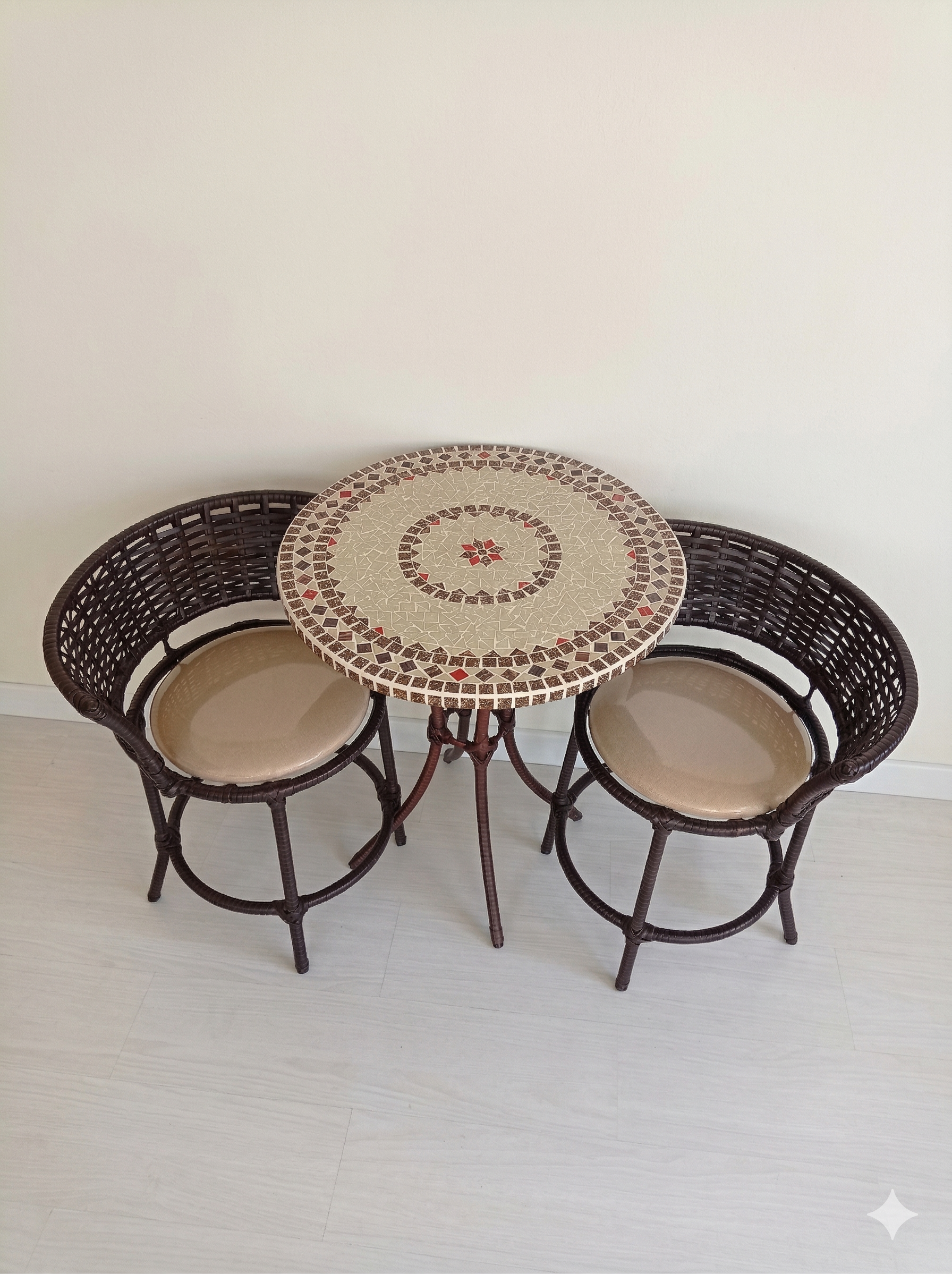 Conjunto de Mesa em Mosaico