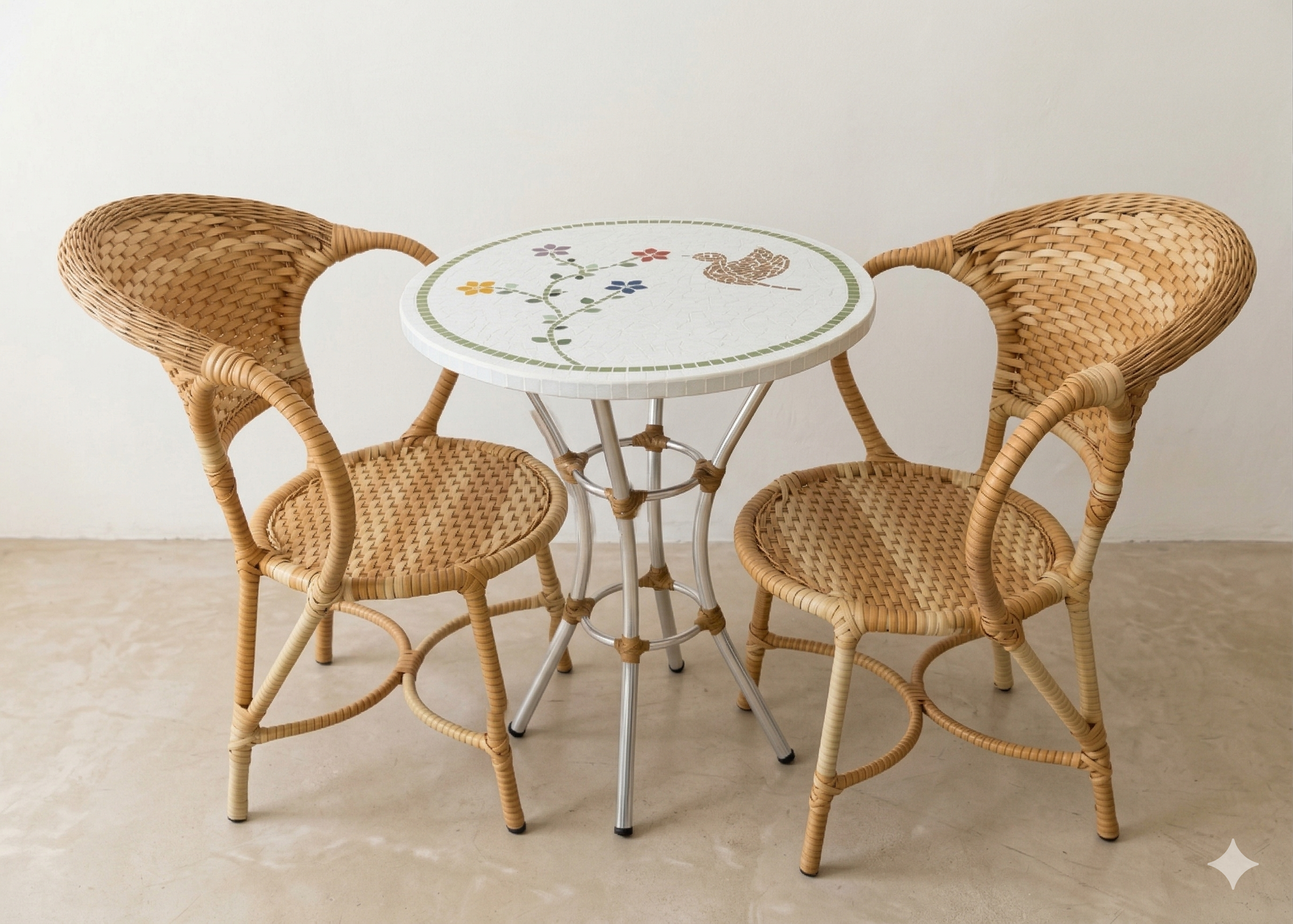 Conjunto de Mesa em Mosaico