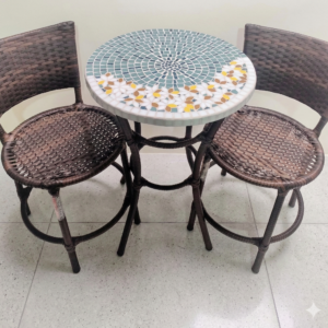 Conjunto de Mesa em Mosaico