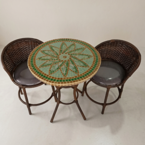 Conjunto de Mesa em Mosaico
