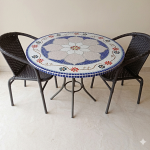 Conjunto de Mesa em Mosaico