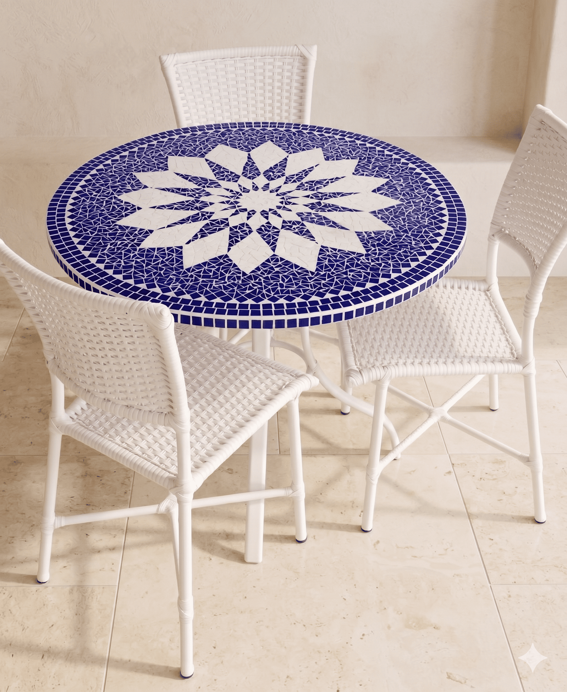 Conjunto de Mesa em Mosaico