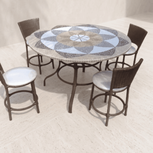 Conjunto de Mesa em Mosaico