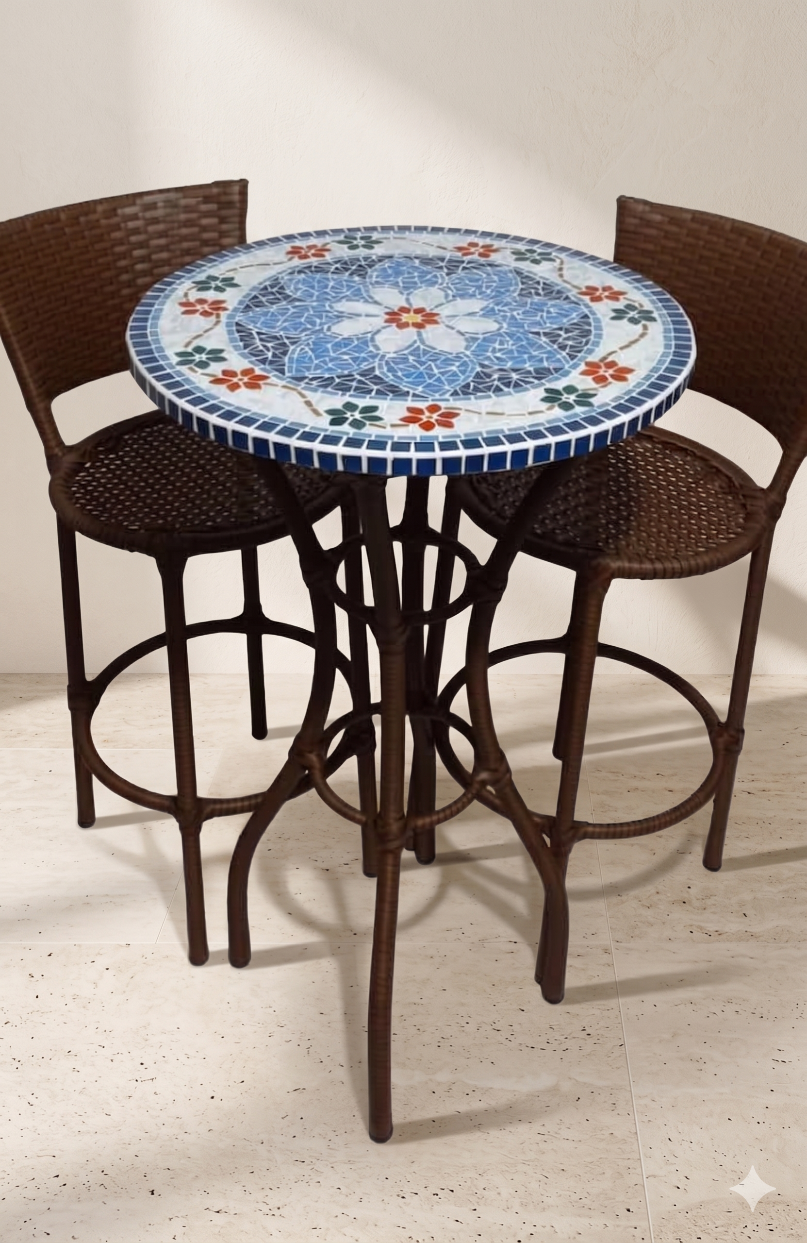 Conjunto de Mesa em Mosaico