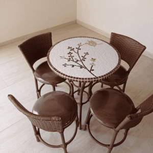 Conjunto de Mesa em Mosaico