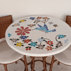 Conjunto de Mesa em Mosaico